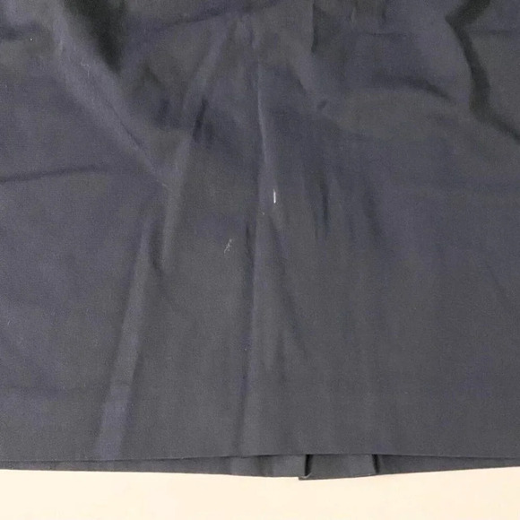 Vintage Liz Claiborne Girl Guide Blue Skirt  Brown Belt Petite 14 - Picture 3 of 10